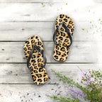 Chanclas con estampado de leopardo