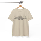 Camiseta con el horizonte de Nueva York — Camiseta minimalista con paisaje urbano 