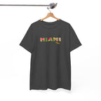 Miami Floral Tee — Vintage Tropical City Shirt 