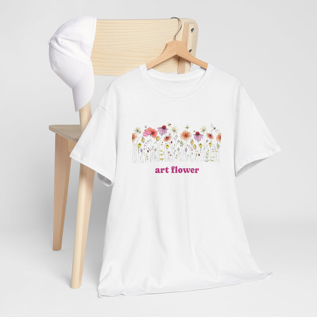 Camiseta floral para mujer - Diseño de flores coloridas 