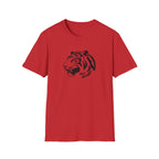 Tiger Head Graphic T-Shirt — 'art jungle' Minimalist Wildlife Tee