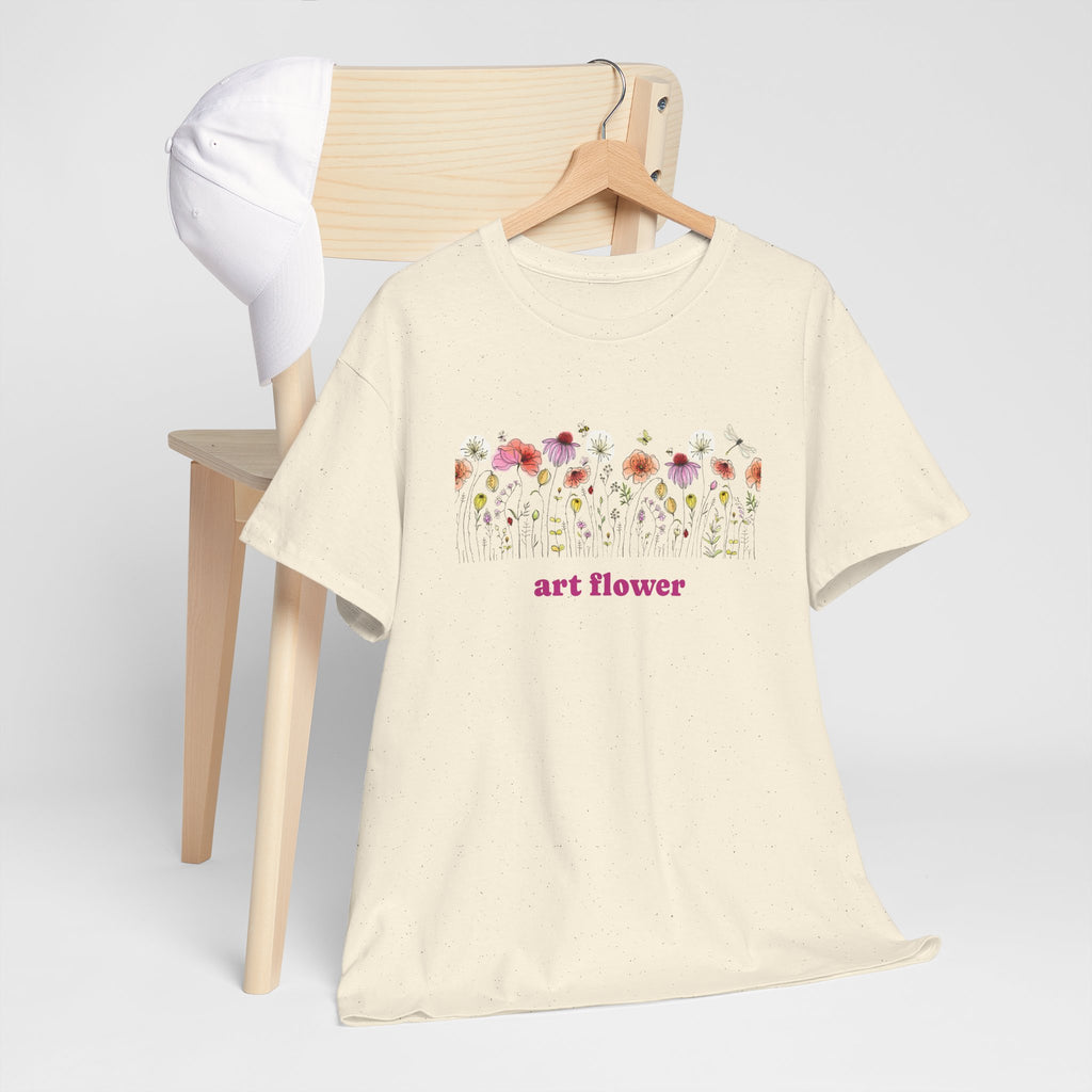 Camiseta floral para mujer - Diseño de flores coloridas 
