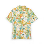Tropical Cockatoo Hawaiian Shirt — Yellow Floral Resort Button-Down 