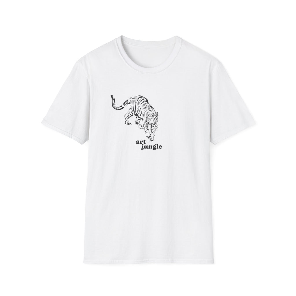 Tiger Sketch T‑Shirt — 'art jungle' Minimalist Animal Graphic Tee