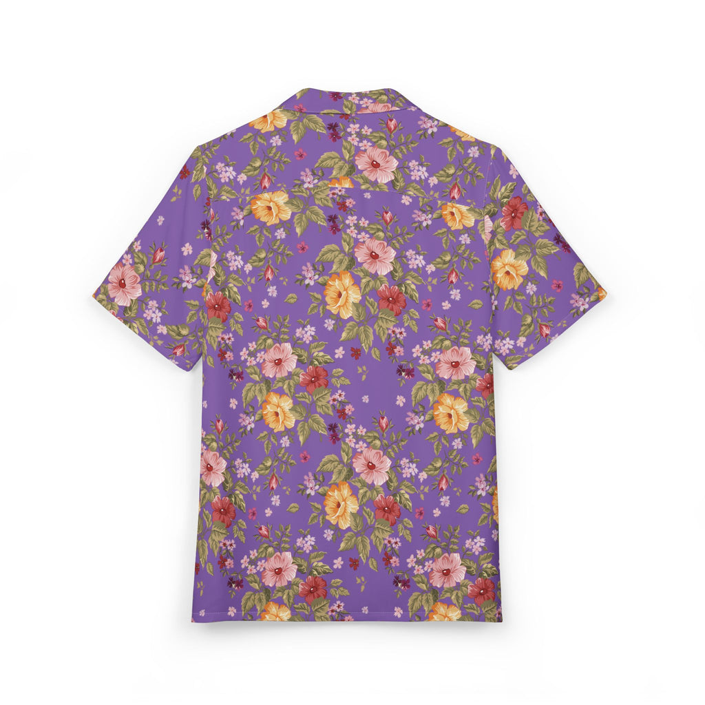 Purple Vintage Floral Hawaiian Shirt