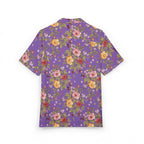 Purple Vintage Floral Hawaiian Shirt