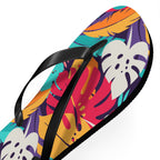 Tropical Leaf Flip Flops — Colorful Hawaiian Beach Sandals